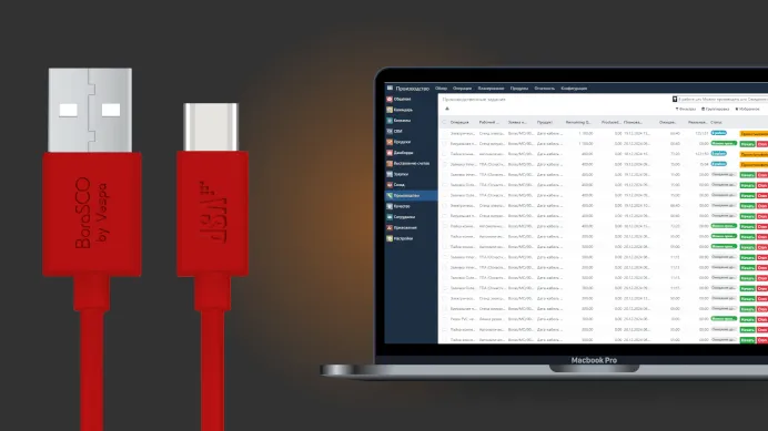 Borasco. MES-система для производителя 
 USB-кабелей